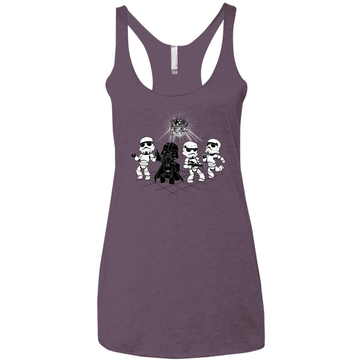 T-Shirts Vintage Purple / X-Small Disco Dark Side Women's Triblend Racerback Tank