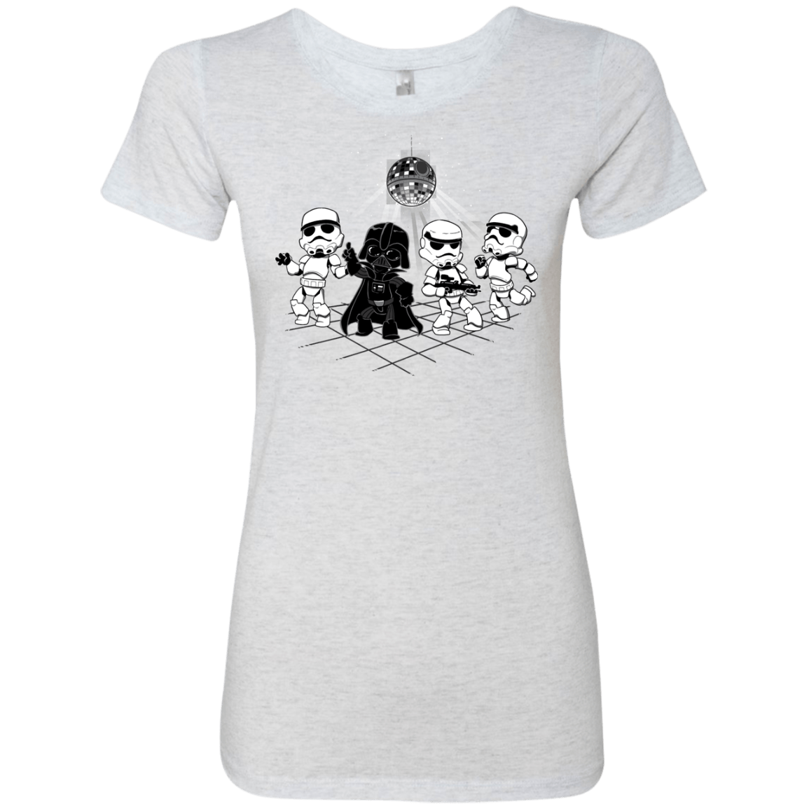 T-Shirts Heather White / Small Disco Dark Side Women's Triblend T-Shirt