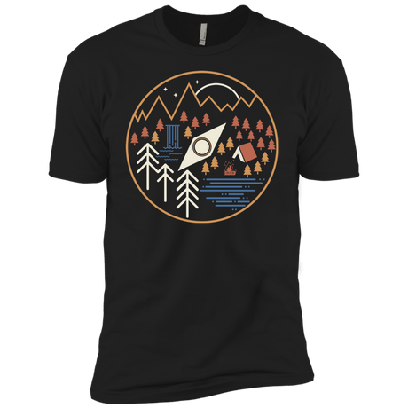 T-Shirts Black / YXS Discover Camping Boys Premium T-Shirt