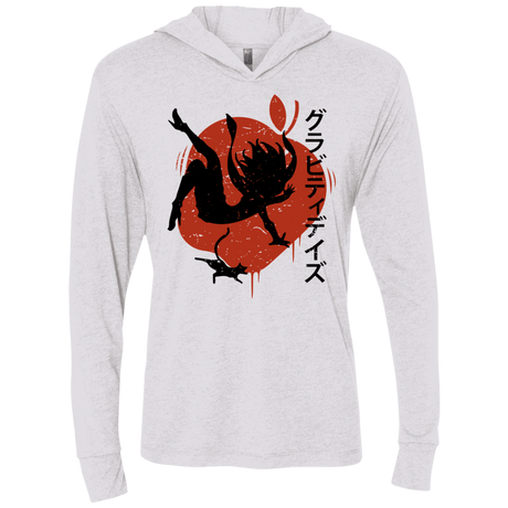 T-Shirts Heather White / X-Small Discover the Gravitation Triblend Long Sleeve Hoodie Tee