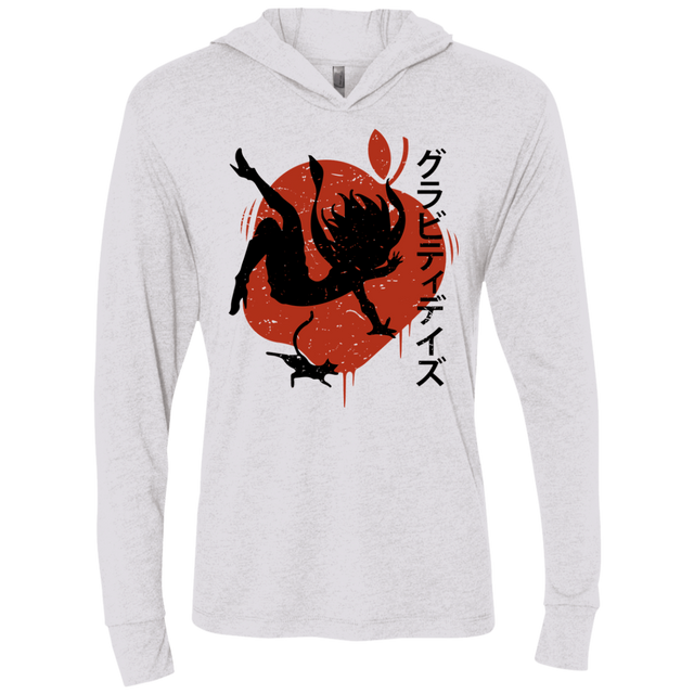 T-Shirts Heather White / X-Small Discover the Gravitation Triblend Long Sleeve Hoodie Tee
