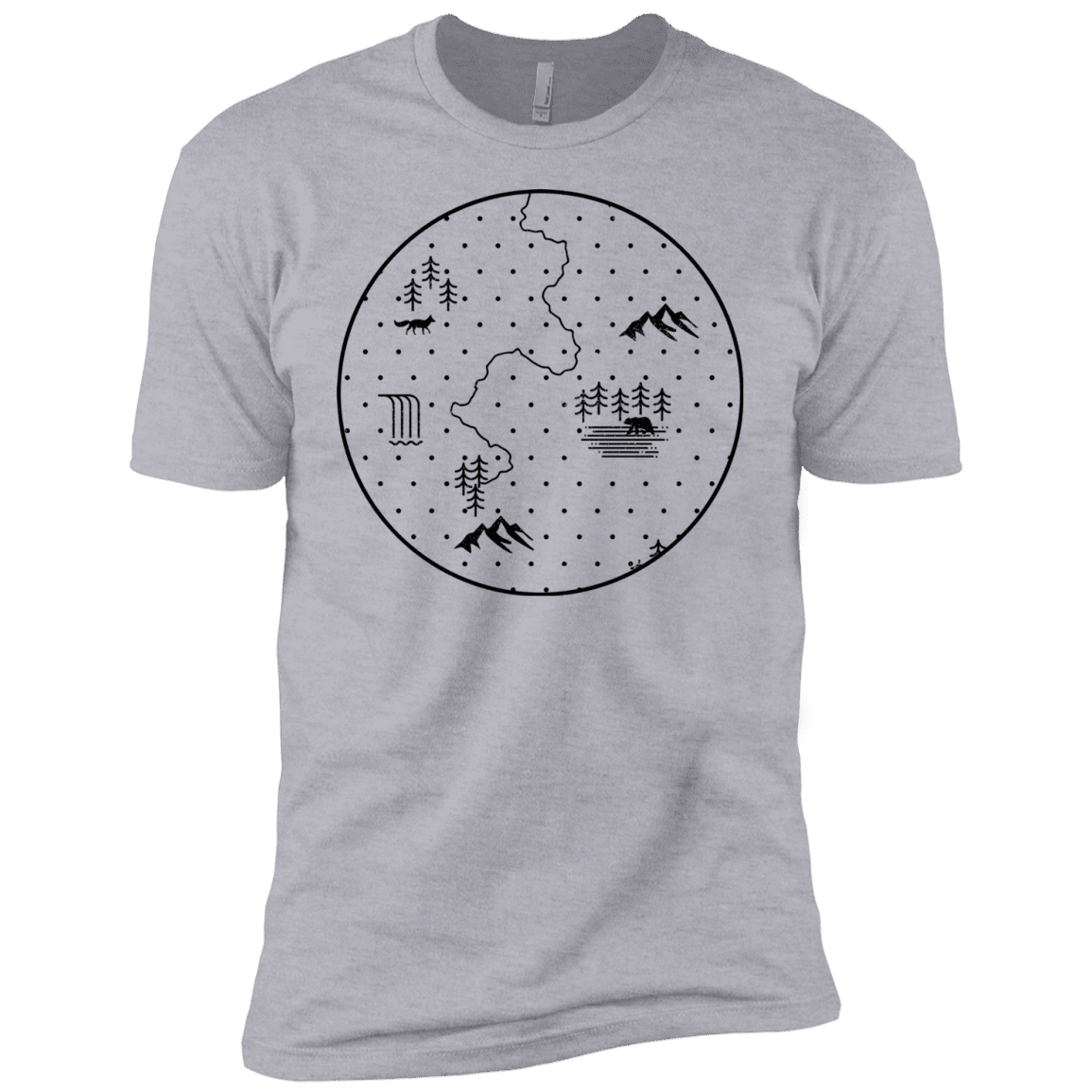 T-Shirts Heather Grey / YXS Discovering Nature Boys Premium T-Shirt
