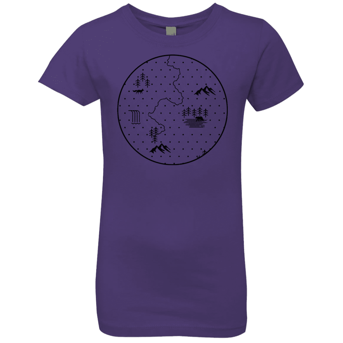 T-Shirts Purple Rush / YXS Discovering Nature Girls Premium T-Shirt