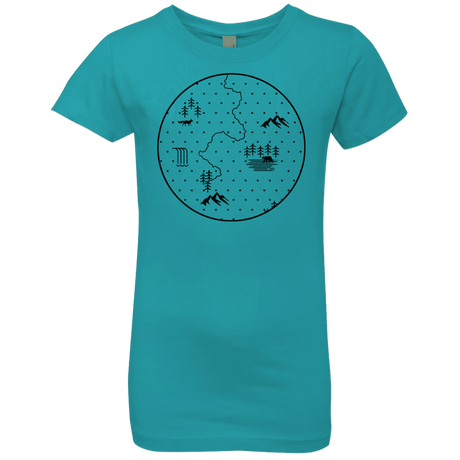 T-Shirts Tahiti Blue / YXS Discovering Nature Girls Premium T-Shirt