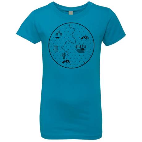 T-Shirts Turquoise / YXS Discovering Nature Girls Premium T-Shirt