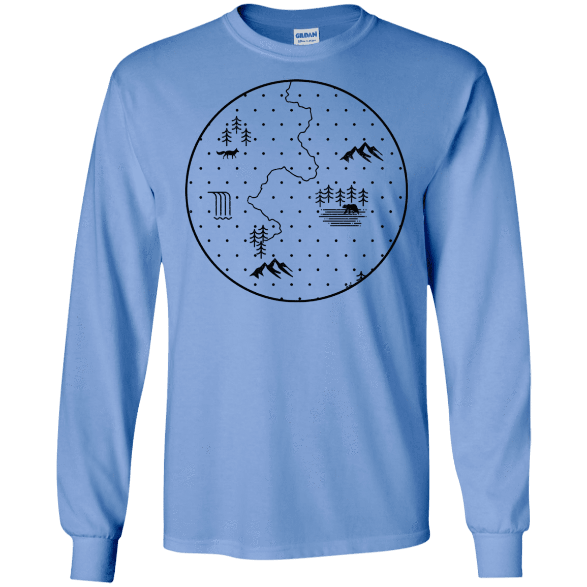 T-Shirts Carolina Blue / S Discovering Nature Men's Long Sleeve T-Shirt