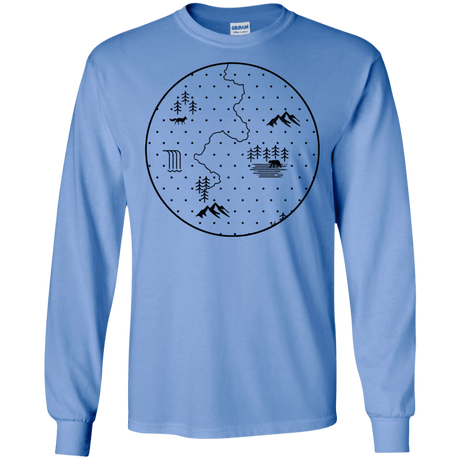 T-Shirts Carolina Blue / S Discovering Nature Men's Long Sleeve T-Shirt