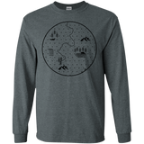 T-Shirts Dark Heather / S Discovering Nature Men's Long Sleeve T-Shirt