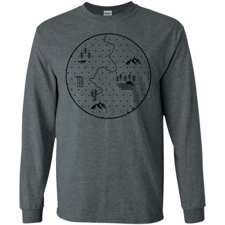 T-Shirts Dark Heather / S Discovering Nature Men's Long Sleeve T-Shirt