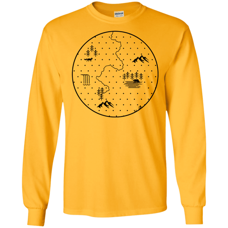 T-Shirts Gold / S Discovering Nature Men's Long Sleeve T-Shirt