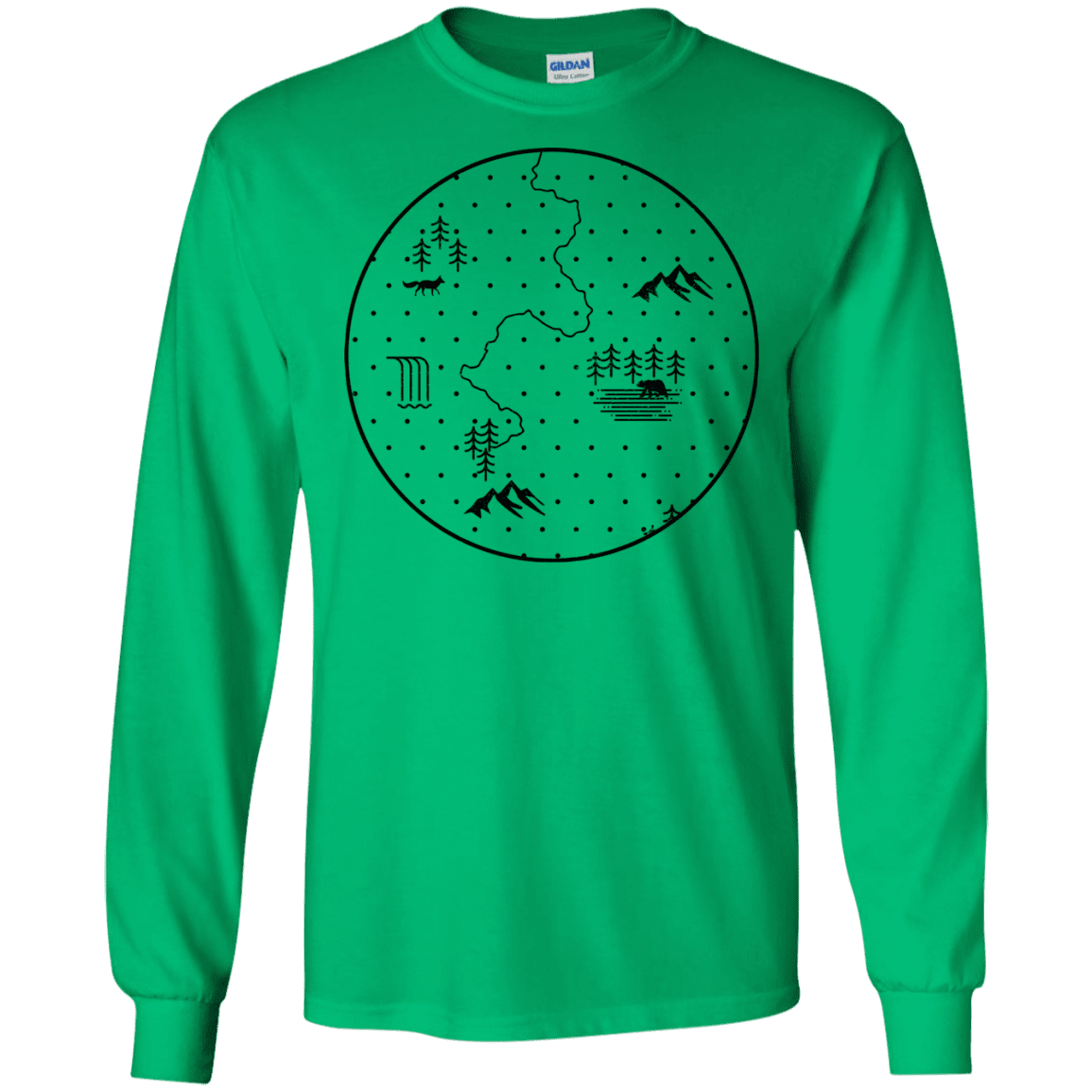 T-Shirts Irish Green / S Discovering Nature Men's Long Sleeve T-Shirt