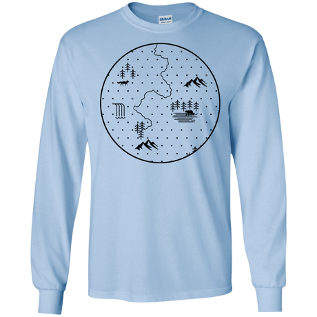 T-Shirts Light Blue / S Discovering Nature Men's Long Sleeve T-Shirt