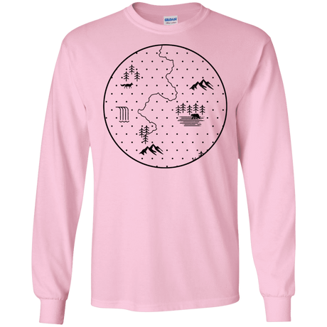 T-Shirts Light Pink / S Discovering Nature Men's Long Sleeve T-Shirt