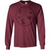 T-Shirts Maroon / S Discovering Nature Men's Long Sleeve T-Shirt