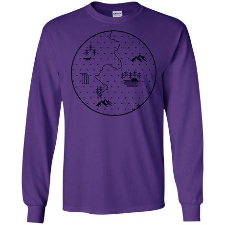 T-Shirts Purple / S Discovering Nature Men's Long Sleeve T-Shirt