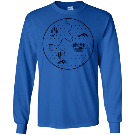 T-Shirts Royal / S Discovering Nature Men's Long Sleeve T-Shirt