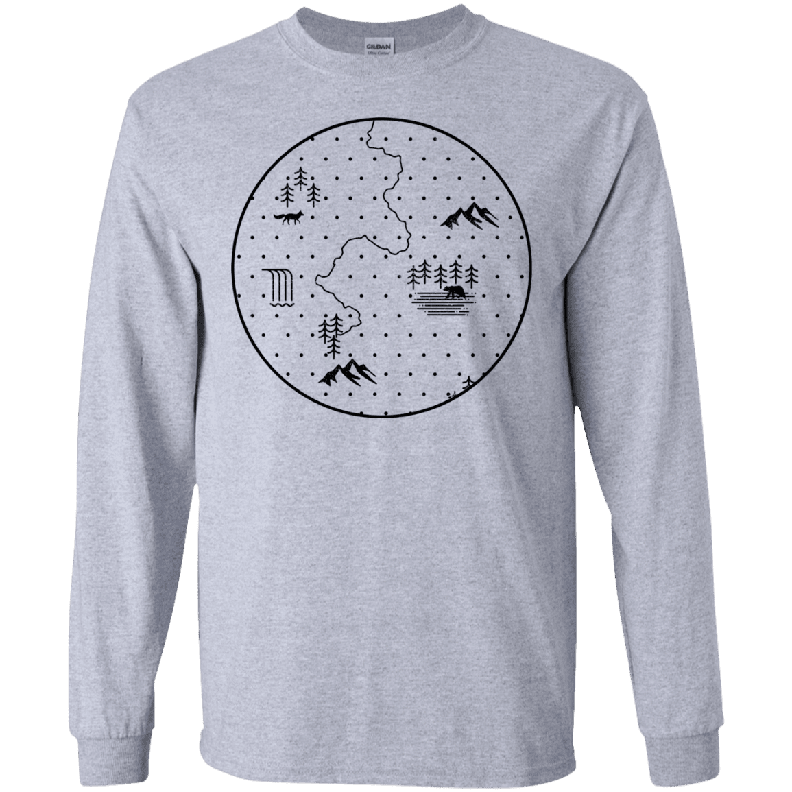 T-Shirts Sport Grey / S Discovering Nature Men's Long Sleeve T-Shirt