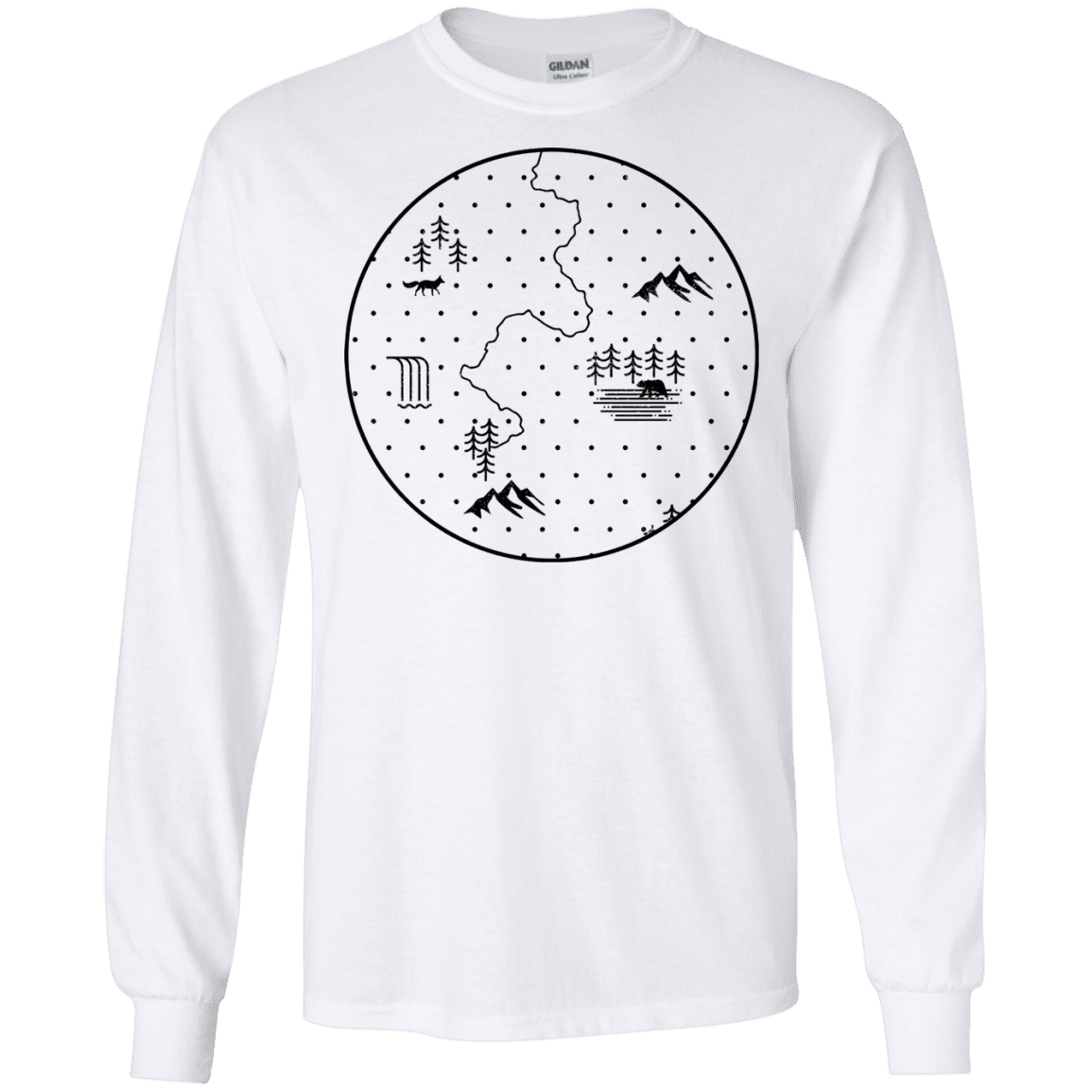 T-Shirts White / S Discovering Nature Men's Long Sleeve T-Shirt