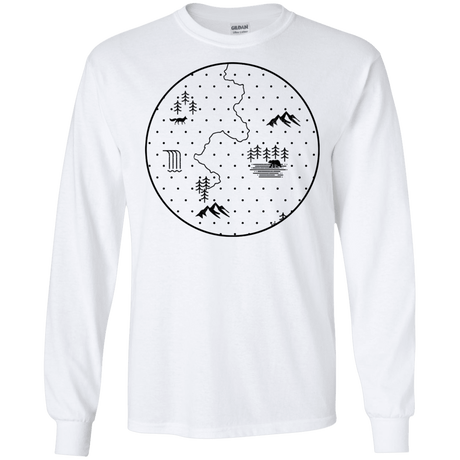 T-Shirts White / S Discovering Nature Men's Long Sleeve T-Shirt