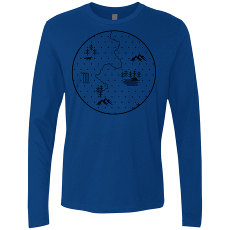 T-Shirts Royal / S Discovering Nature Men's Premium Long Sleeve