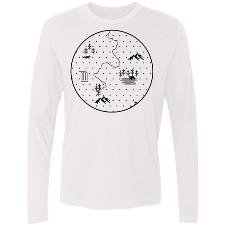 T-Shirts White / S Discovering Nature Men's Premium Long Sleeve