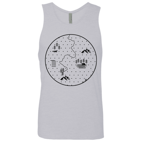 T-Shirts Heather Grey / S Discovering Nature Men's Premium Tank Top