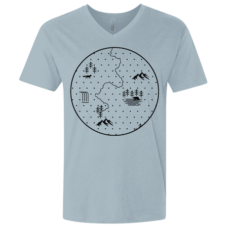 T-Shirts Discovering Nature Men's Premium V-Neck