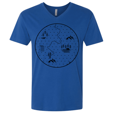 T-Shirts Royal / X-Small Discovering Nature Men's Premium V-Neck