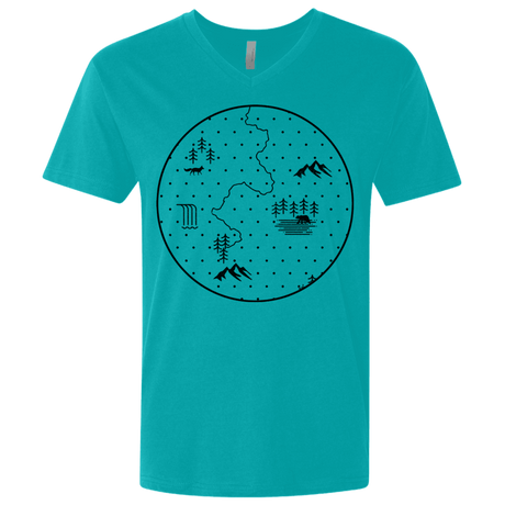 T-Shirts Discovering Nature Men's Premium V-Neck