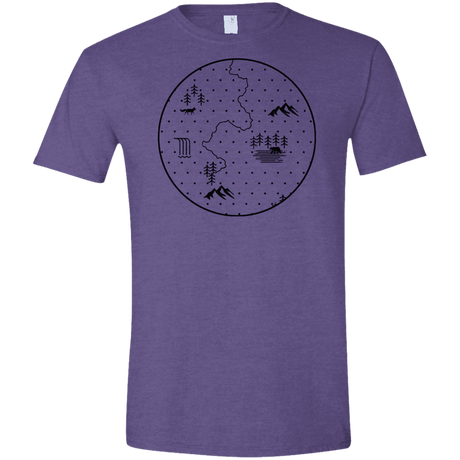 T-Shirts Heather Purple / S Discovering Nature Men's Semi-Fitted Softstyle