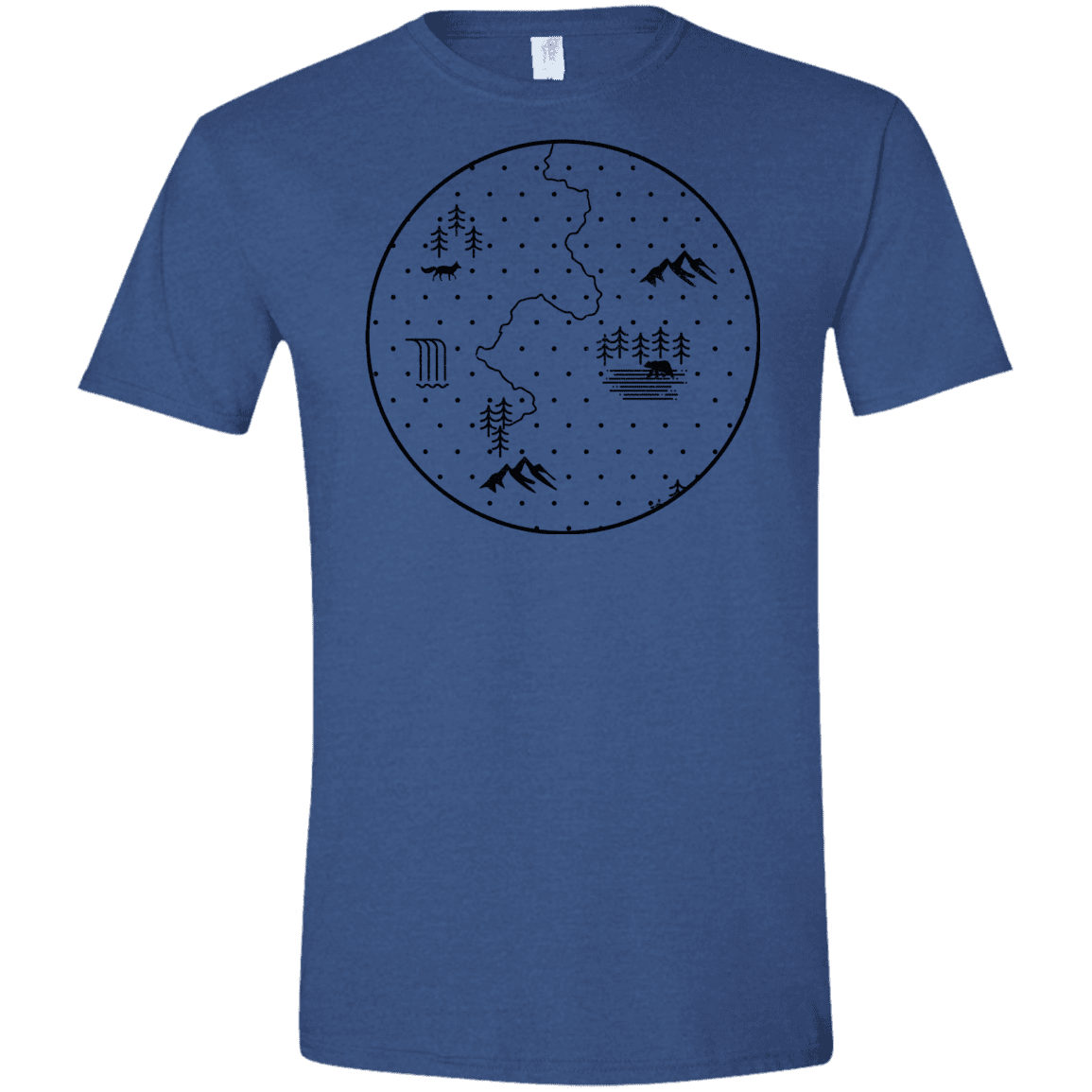 T-Shirts Heather Royal / X-Small Discovering Nature Men's Semi-Fitted Softstyle