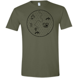 T-Shirts Military Green / S Discovering Nature Men's Semi-Fitted Softstyle