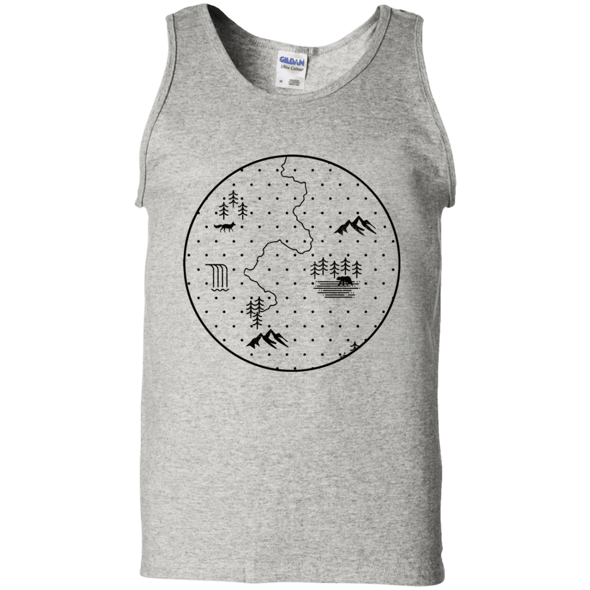 T-Shirts Ash / S Discovering Nature Men's Tank Top
