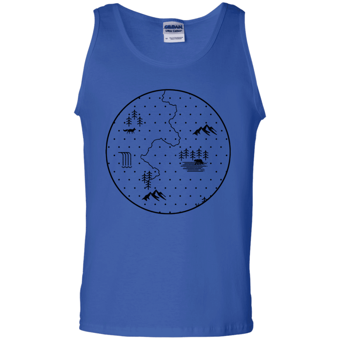 T-Shirts Royal / S Discovering Nature Men's Tank Top