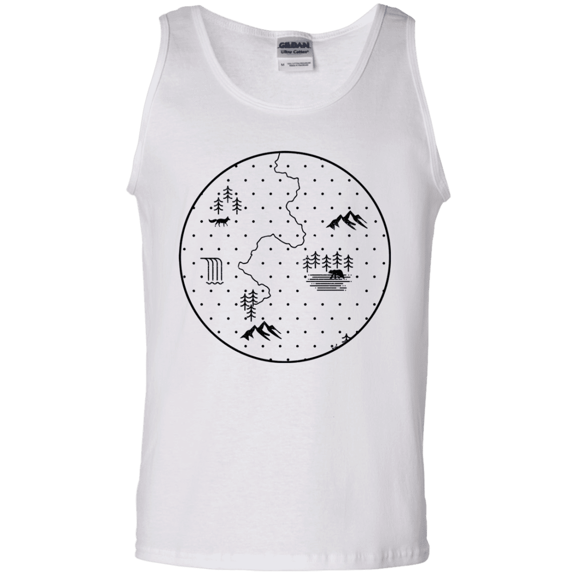 T-Shirts White / S Discovering Nature Men's Tank Top
