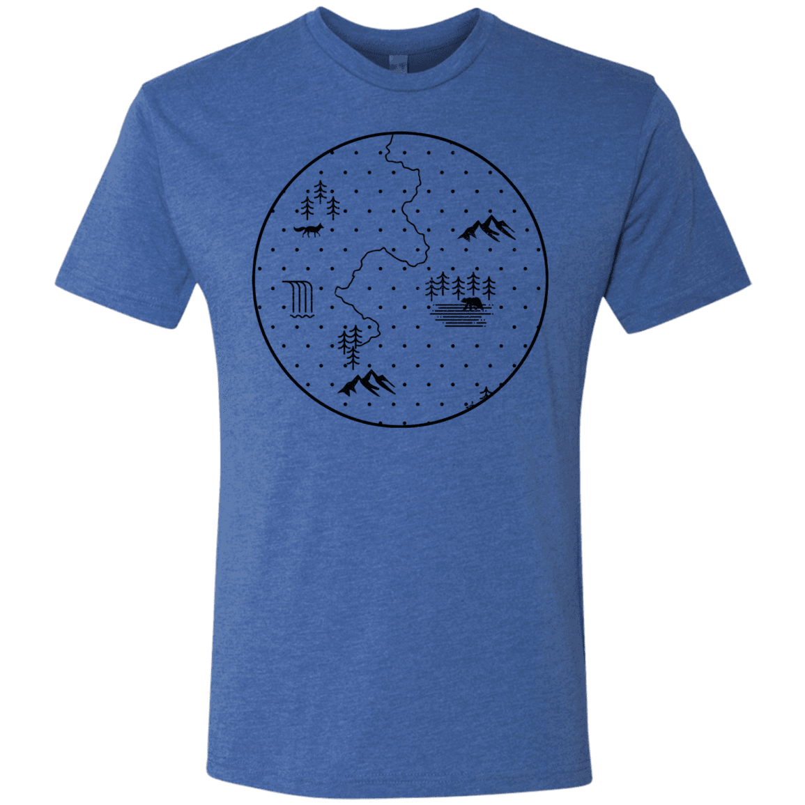 T-Shirts Vintage Royal / S Discovering Nature Men's Triblend T-Shirt