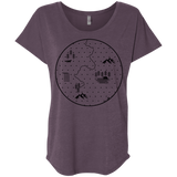 T-Shirts Vintage Purple / X-Small Discovering Nature Triblend Dolman Sleeve