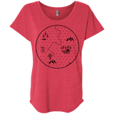 T-Shirts Vintage Red / X-Small Discovering Nature Triblend Dolman Sleeve