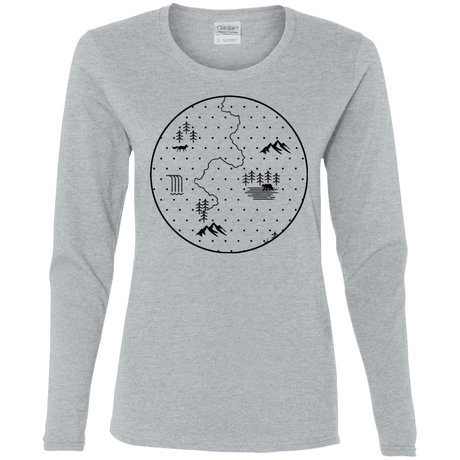 T-Shirts Sport Grey / S Discovering Nature Women's Long Sleeve T-Shirt