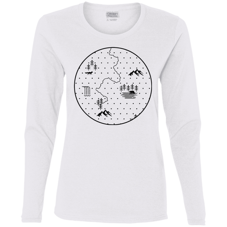 T-Shirts White / S Discovering Nature Women's Long Sleeve T-Shirt