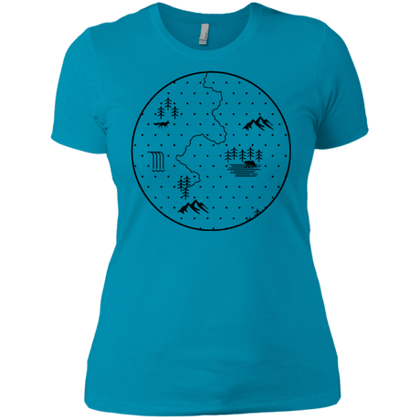 T-Shirts Turquoise / X-Small Discovering Nature Women's Premium T-Shirt