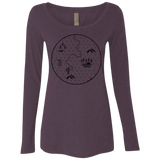 T-Shirts Vintage Purple / S Discovering Nature Women's Triblend Long Sleeve Shirt