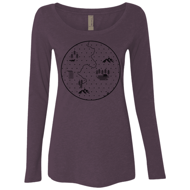 T-Shirts Vintage Purple / S Discovering Nature Women's Triblend Long Sleeve Shirt