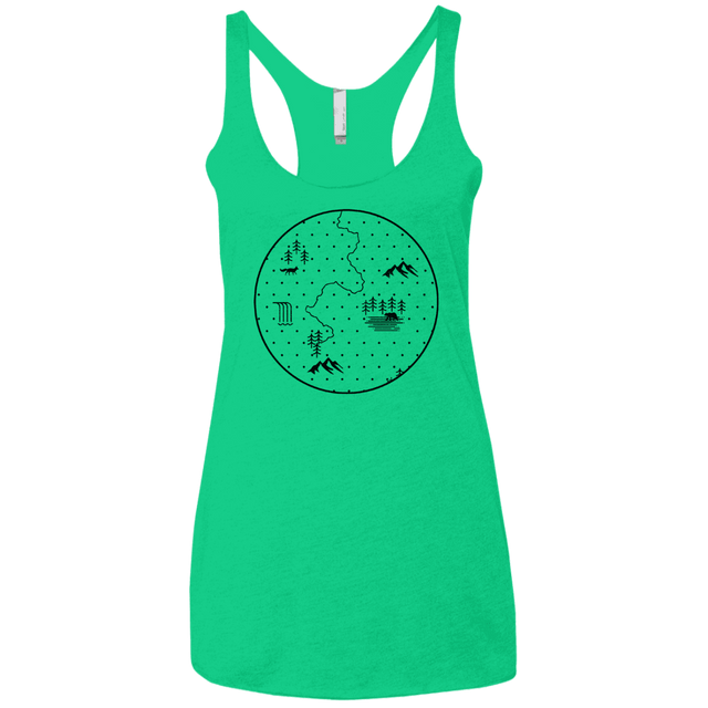 T-Shirts Envy / X-Small Discovering Nature Women's Triblend Racerback Tank