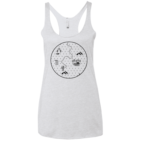 T-Shirts Heather White / X-Small Discovering Nature Women's Triblend Racerback Tank