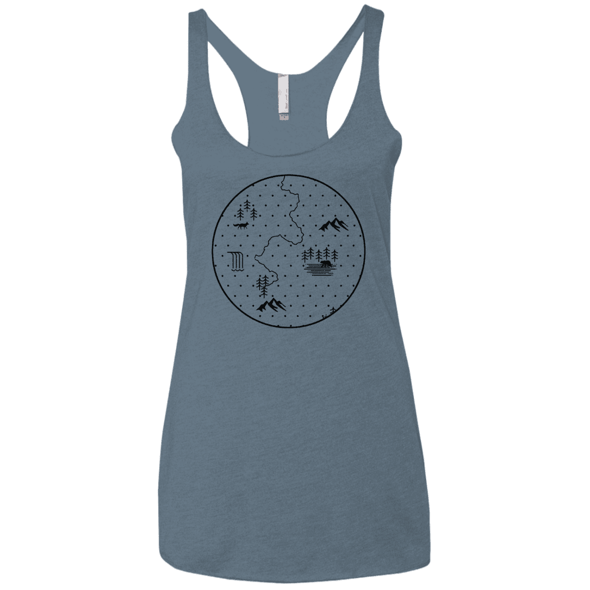 T-Shirts Indigo / X-Small Discovering Nature Women's Triblend Racerback Tank