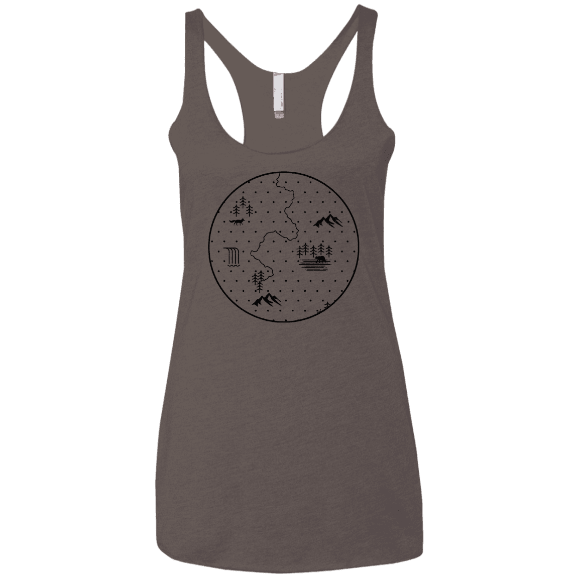 T-Shirts Macchiato / X-Small Discovering Nature Women's Triblend Racerback Tank