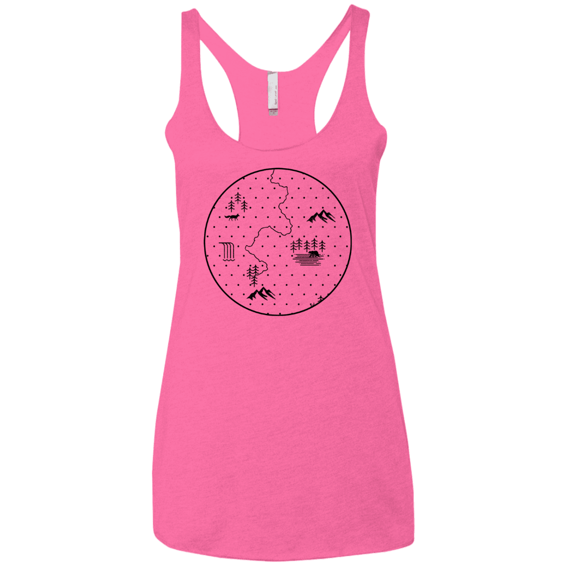 T-Shirts Vintage Pink / X-Small Discovering Nature Women's Triblend Racerback Tank