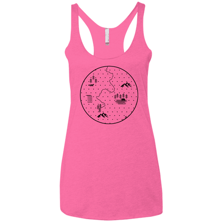 T-Shirts Vintage Pink / X-Small Discovering Nature Women's Triblend Racerback Tank