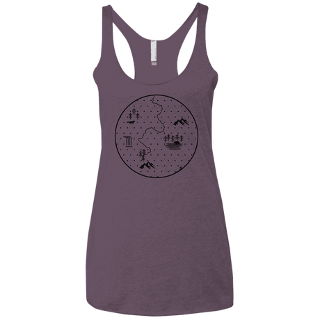 T-Shirts Vintage Purple / X-Small Discovering Nature Women's Triblend Racerback Tank